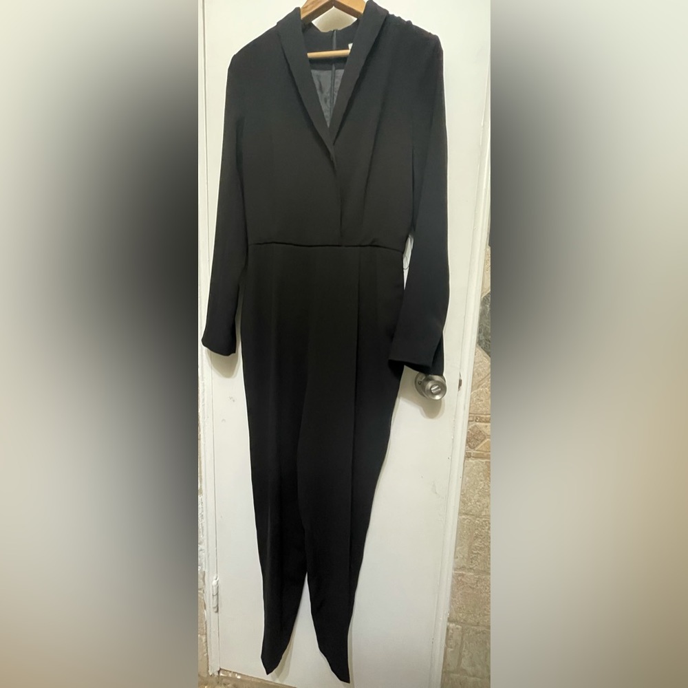 H&M black tailored black jumpsuit